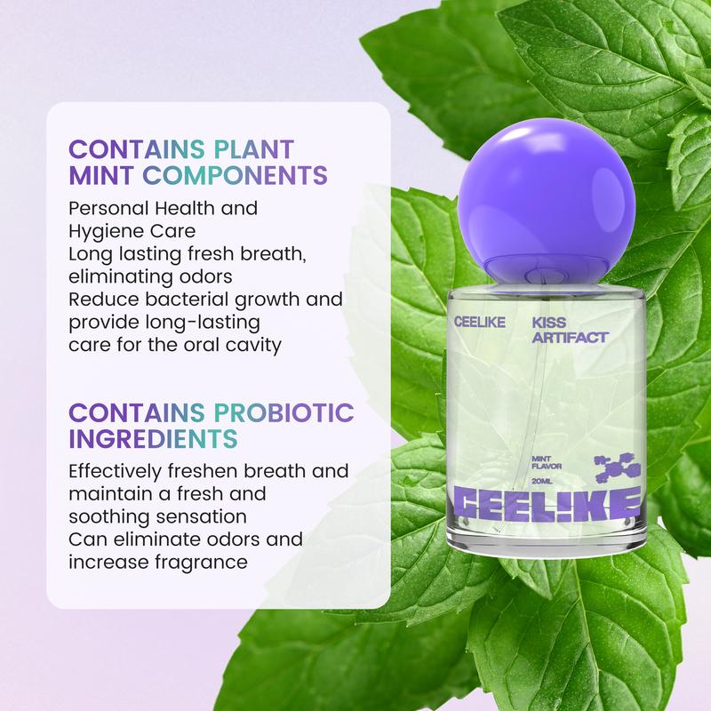 【CEELIKE 】Probiotic Oral Spray | 20ml Breath Freshener for Long-Lasting Freshness & Oral Care | Portable & Sugar-Free