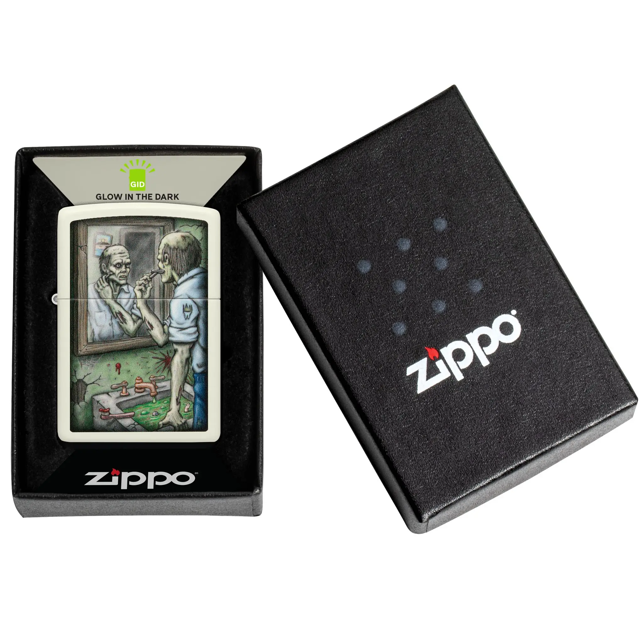 Zippo Pocket Lighter - Zombie, Skull and Alien Designs - Made in USA, Unfilled (Fuel Sold Separately)