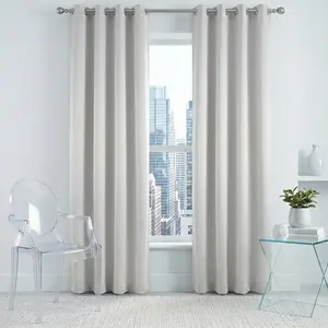 4 Pcs Summer style Linen Curtains with Metal Grommets | Blackout Breathable & Noise Reducing for Home Windows, Premium Linen Drapes for Bedroom, Living Room, Office, All Season Use