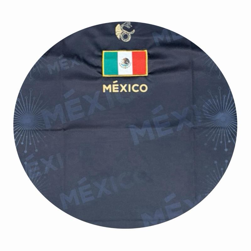 Black and gold Mexico Jersey with Traditional Design and Aztec Pattern for Sports Fans.