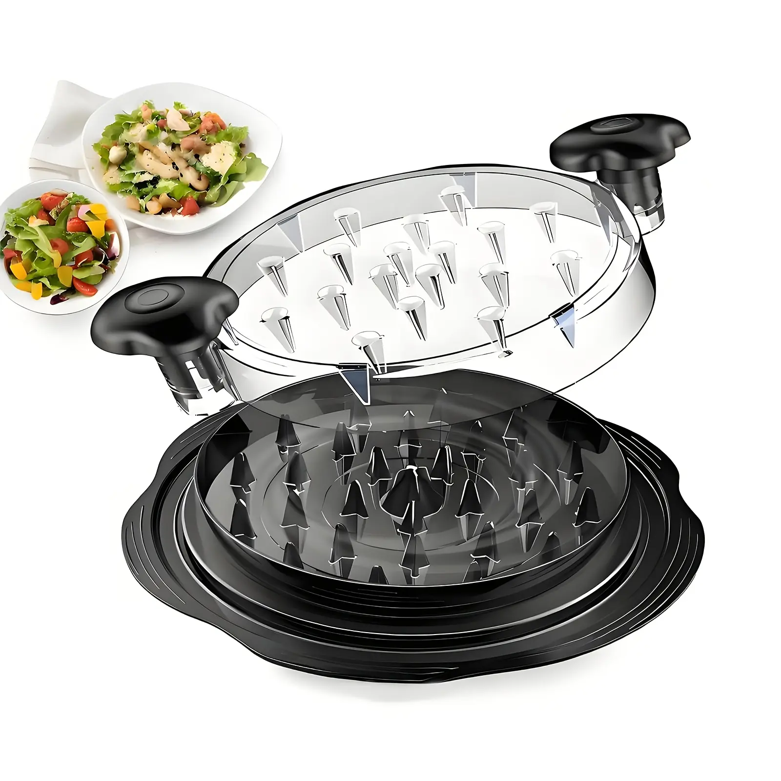 Effortless Meat & Vegetable Shredder |   Large Kitchen Tool with Ergonomic Handle & Non-Slip Grip - Perfectly Shreds Chicken, Pork, Beef for Tacos, Salads, BBQ & Meal Prep, Sturdy Dishwasher Safe Design, Plastic Material