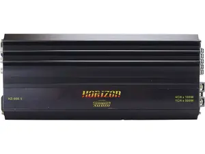 Sundown Audio HZ-900.5 Horizon Series 5-Channel Amplifier — 100 Watts RMS x 4 at 4 Ohms + 500 Watts RMS x 1 at 1 Ohm Compact Aluminium