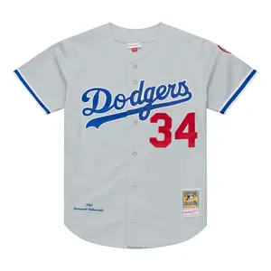 Fernando Valenzuela Los Angeles Dodgers 1981 Gray Authentic Player Jersey