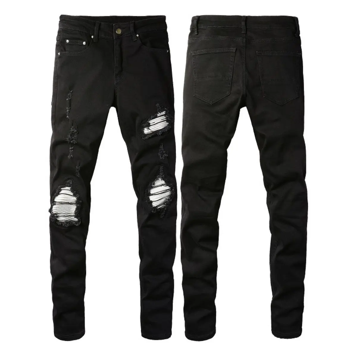 Men's slim fit denim jeans, mid waist, zipper, silver patch, city slim fit cut, ankle down, machine washable, all season casual, Menswear, Trouser
