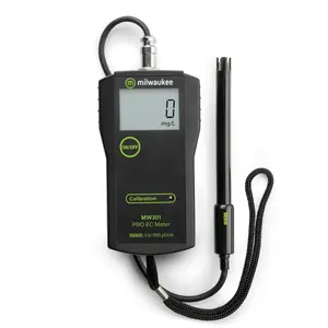 Milwaukee MW301 PRO Conductivity Meter for Hydroponics, 0 to 1990 µS/cm