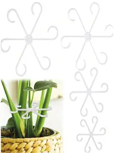 4 pcs Plant Supports, Sturdy Climbing Plant Stem Clips, Vine Holders, Indoor Flower Stem Holders, Plastic Gardening Tools, Suitable For Climbing Plants, Camping/Wedding/Garden Decoration