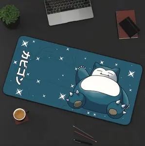 Snorlax Mouse Pad - Cozy Orchard Scene with Snorlax Eating Berries, Pokémon Gaming Desk Mat, Kanto Anime Decor Gift