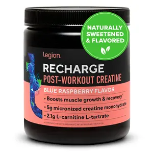 Legion Recharge Post-Workout Recovery Supplement - 60 Servings (Blue Raspberry)