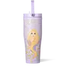 Disney Princess 30oz Leak-Proof Portable Drink Tumbler - BPA-Free Unisex Adults Reusable Cartoon Theme Water Bottle, Tuckaway Spout, Silicone Flexible Handle, Princess Art, On-the-Go Kitchenware for Outdoor Hiking