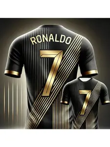 New Arrival Special Edition Ronaldos 7 Football Jersey Oversize Sports Short Sleeve Training Uniform Soccer Jersey For Kid/Adult Football Shirts