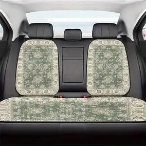 Floral Pattern Car Seat Cover, Breathable All-season Polyester Cushion for Rear and Front Seats, Car Interior Accessories for 95% Cars, SUVs, Sedans, Vans
