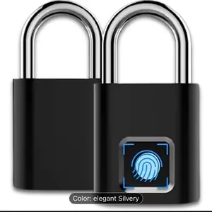Dr.TOUGH Fingerprint Padlock,  Smart Padlock With Keyless Biometric, Electronic Combination Lock For Heavy Duty And Outdoor Fence Gate Pool Shed Gym Storage Locker