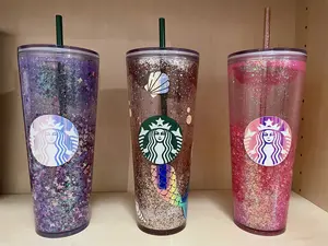Custom Starbucks Snowglobe Tumbler