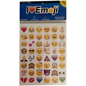 Emoji Jumbo Stickers | 960 Most Popular Emoticons | Larger In Size | Cool, Educational and Fun