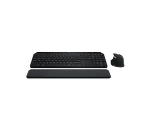 Logitech MX Keys S Combo: MX Master 3S, MX Keys S & MX Palm Rest, Customizable Illumination, Fast Scrolling, Bluetooth, USB C, for Windows, Linux, Chrome, Mac (Black)