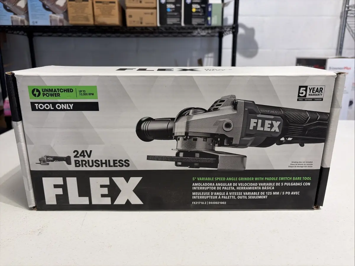 FLEX 24V Angle Grinder Brushless Cordless Variable Speed Paddle Switch FX3171A-Z