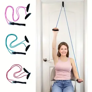 Door Shoulder Pulley for Physical and Rehabilitation - Strength Training Fitness Accessory for Home Gym Equipment Exercise Aids Workout Bands Adjustable Straps