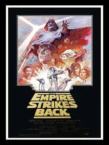 The Empire Strikes back Poster Framed