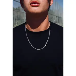 Premium Rope Chain (Silver) 4mm