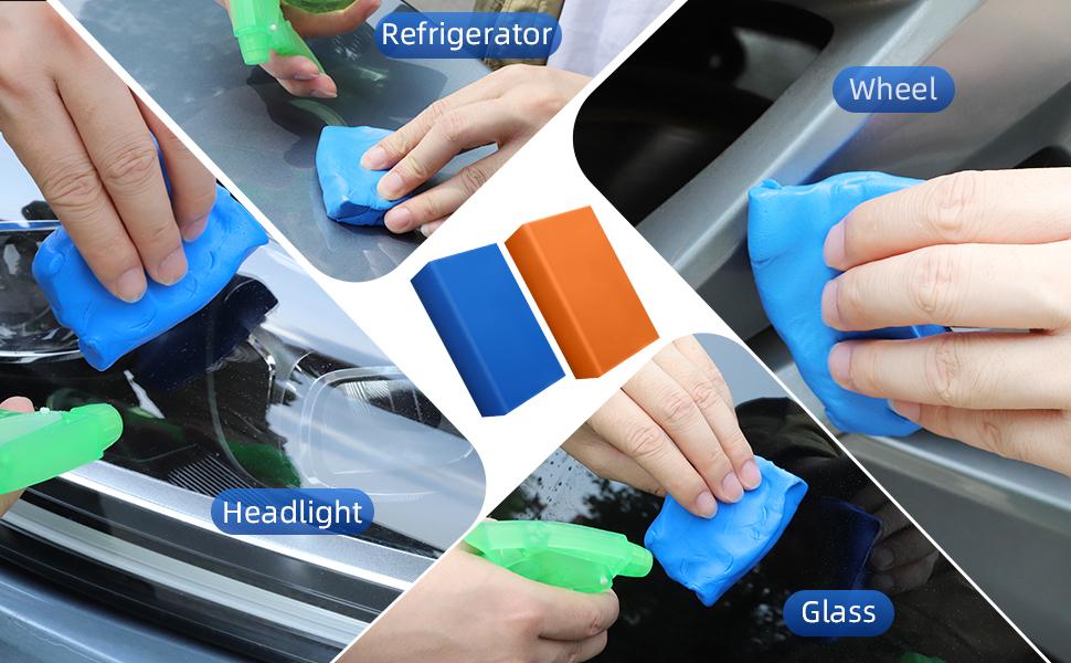 4-Pack Car Clay Bars 100g – Premium Detailing Clay for Smooth Paint, Removes Dirt & Contaminants Without Scratches