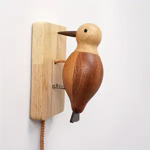 Vintage Wooden Doorbell, Reusable Housewarming, No Power Required
