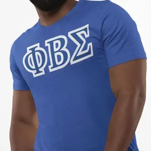 Phi Beta Sigma Greek Letters T-Shirt | Blue & White Fraternity Apparel