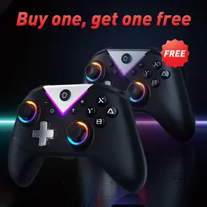 Buy 1 Get 1 Free Switch 2 Controller Button RGB - Wireless Pro Controller Compatible with PC/Switch/2/Steam, Multi-Platform Windows PC/IOS/Android Controller with 11 Light Mode/Programmable/Vibration/Turbo/Wakeup Accessories