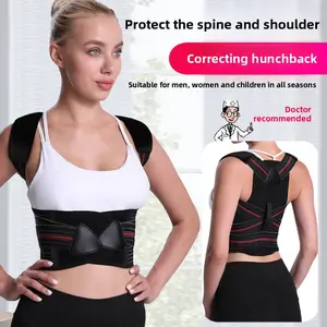 Double keel hunchback correction artifact Back posture strap Men and women Invisible back correction shoulder opening artifact