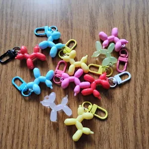 Colorful Balloon Dog Keychains - Assorted Colors for Kids and Adults - Fun and Durable Accessories for Everyday Use