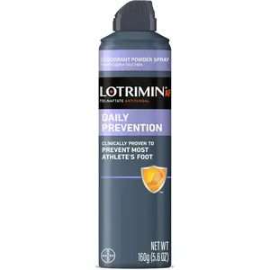 Lotrimin AF Athlete's Foot Daily Prevention Deodorant Powder Spray, 5.6 Ounce Lotrimin AF Athlete's Foot Daily Prevention Deodorant Powder Spray, 5.6 Ounce