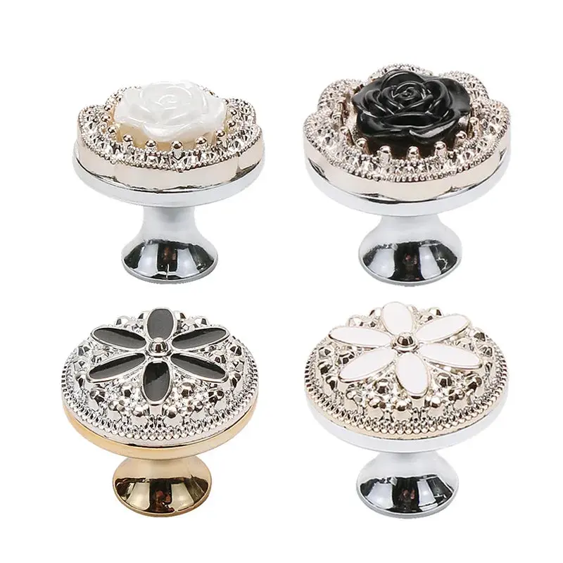 Flower Diamond Acrylic Plastic Knob
