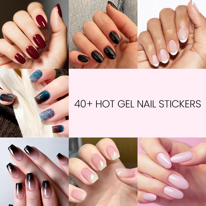 Semi Cured Gel Nail Strips | UV Light Required | Salon-Quality Finish | Easy Apply & Long-Lasting Wear