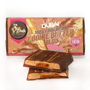 Viral Dodo Dubai Style Milk Chocolate Cookie Butter Bliss Ultimate Chocolate Bar Experience Snack Dessert Caramel Sweet