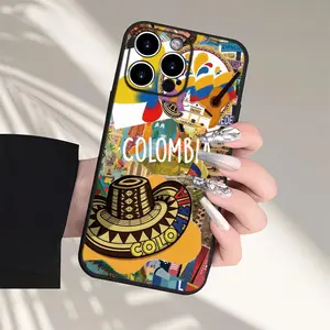 Colombian Culture Travel Cellphone Casing - Vibrant South American Artistic Design, Protective Shockproof Handheld Phone Accessory for iPhone 17/16/15/14/13/12/11 Plus Pro Max, Unique Travel Gift for Electronic Devices
