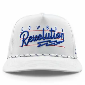 “Lightning" Logo - 5-panel Performance Hat - White