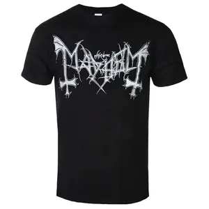 Mayhem Graphic Cotton T Shirt Unisex Men Women Summer Short Sleeve Fashion Tops Casual Vintage Brand Retro Tees Streetwear Soft Comfortable Breathable Cool High Quality Gift For Metal Music Fans