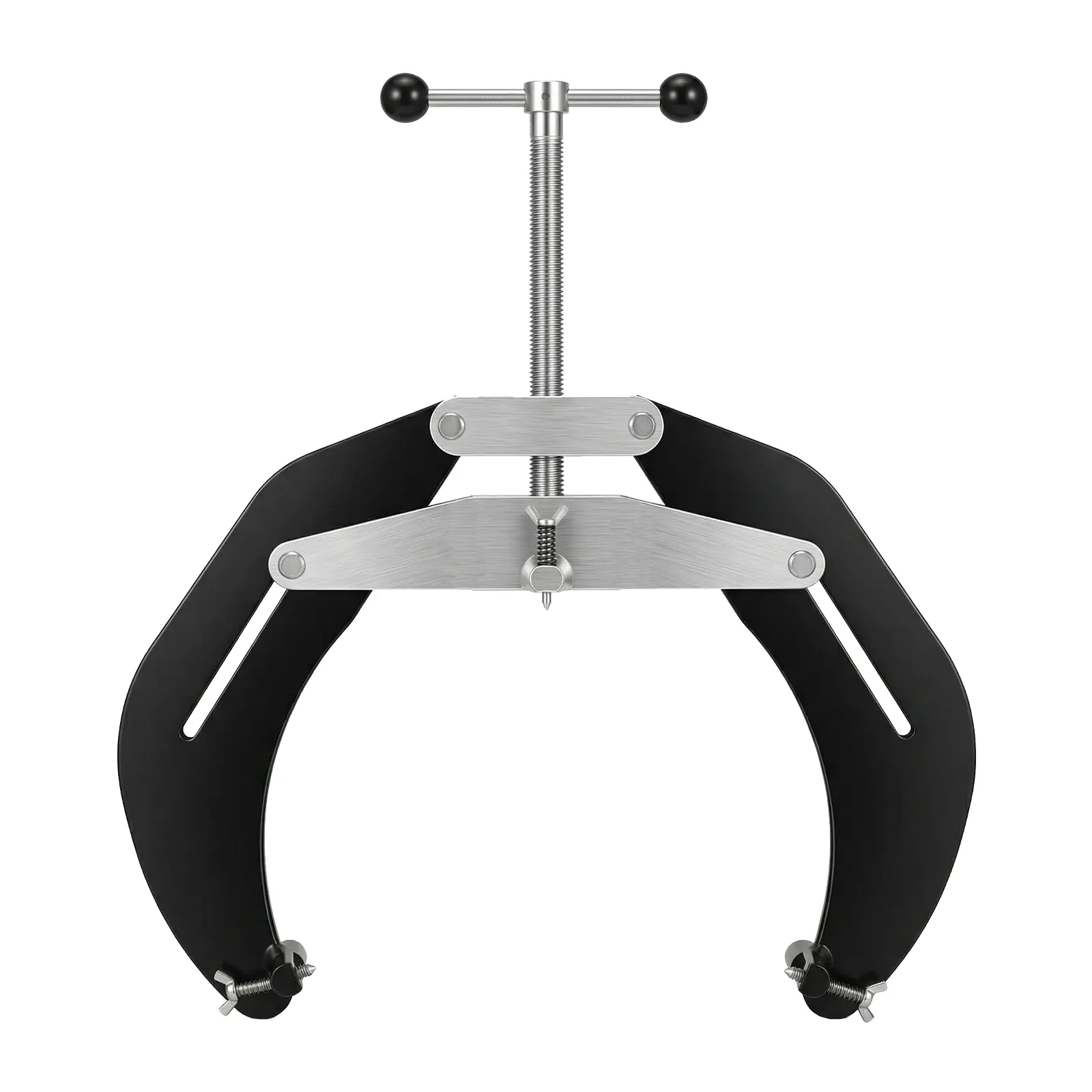 Garvee High Strength Steel Pipe Clamp - Quick Acting T-Handle Screw Alignment Tool - Lightweight & Adjustable - Fits 2-6 Inch Pipes - Ideal for Industrial and Plumbing Applications - Specs: 2-6inch