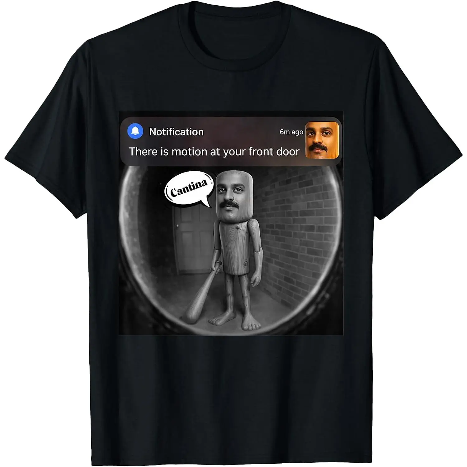 100% Cotton There is Motion at Your Front Door Funny Tung Tung Tung Amir T-Shirt