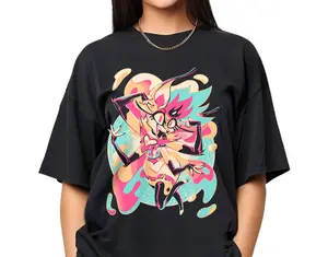 Beelzebub Helluva Boss Shirt, Helluva Boss Queen Bee Unisex T-Shirt, Helluva Boss Merch, Helluva Boss Characters Cotton Crewneck Sweatshirt, Helluva Boss Fan Gift