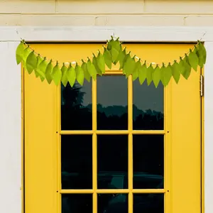 Elegant Fabric Mango Leaf Toran | Vintage Traditional Door Hanging for Diwali, Weddings, Pooja | Sacred Decor | Cherish Traditions