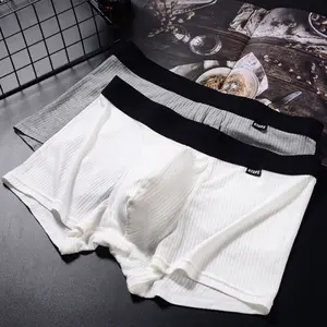 3Pcs/4Pcs Men's Ultra Soft Boxer Briefs – Breathable, Ergonomic U-Pouch, Stretchy Fit, Men's Underwear Everyday Wear