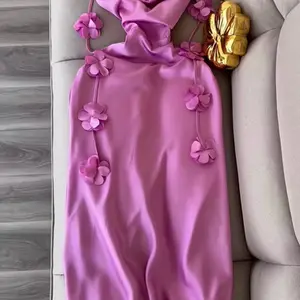 Robe de Soirée Élégante Sans Bretelles/Une Épaule - Robe Longue Formelle de Mariage et Soirée en Forme de Sirène/Ligne H, Traîne en A, Lavable en Machine, Port Toute l'Année, Sans Rembourrage Intérieur, Couleur Unie (Idéale pour Mariages, Bals de Promo, G