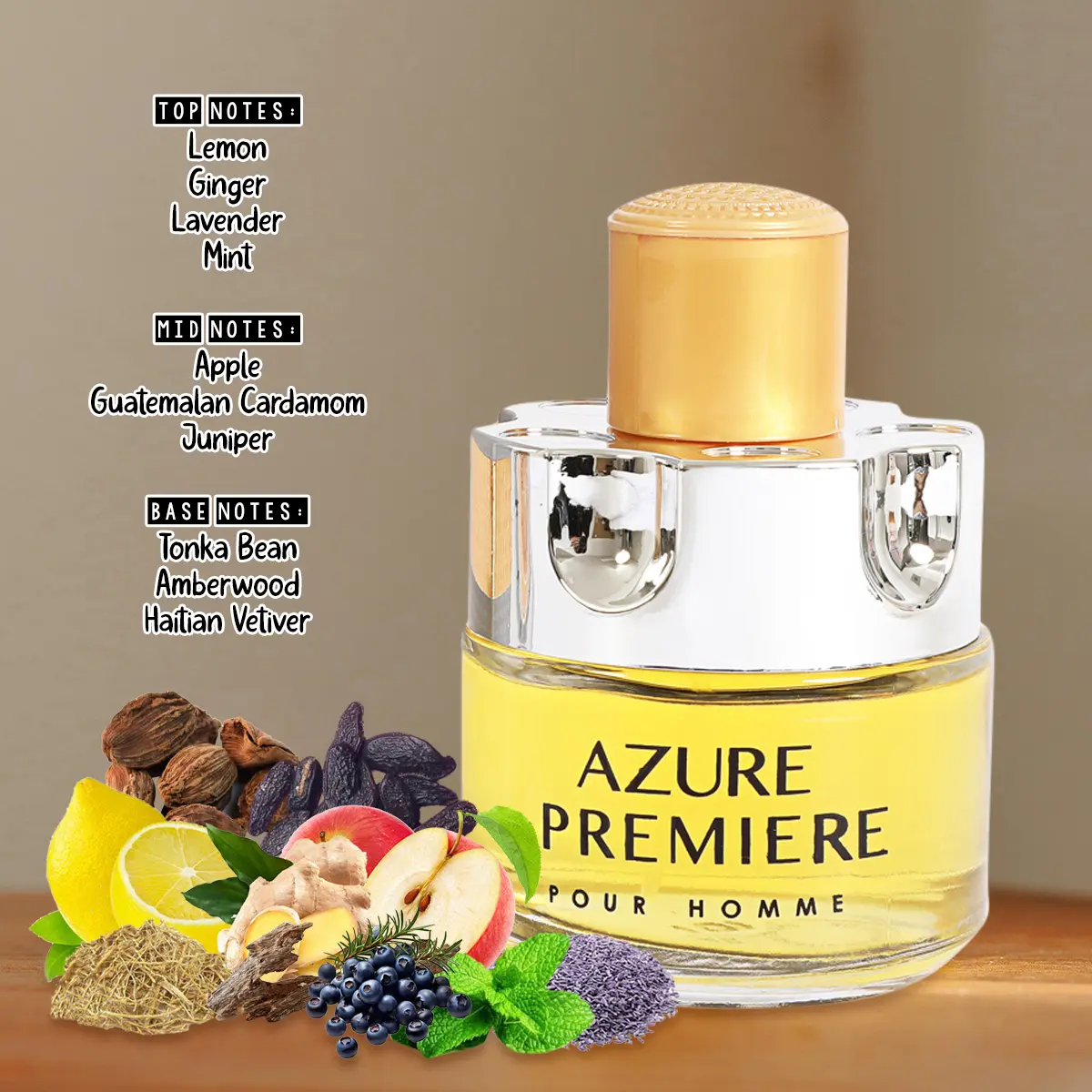 Trio Men's Cologne Bundle - Premiere, Noir Pour Homme and Noir