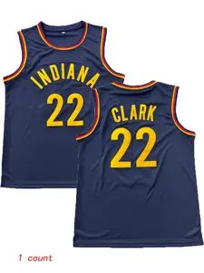 Men's Embroidered Indiana State Sweatshirt, 100% Polyester Knit Fabric, Round Neck Sleeveless Top, Casual & Training Wear, Breathable Athletic Top