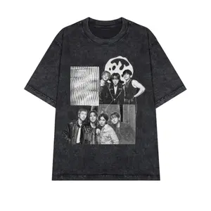 Vintage Kpop Graphic Tee Oversized Acid Wash T-Shirt | Retro K-Pop Idol Merch Style Top for Fans Unisex Streetwear