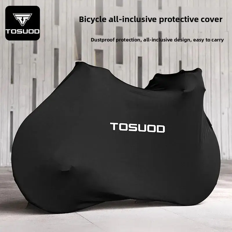 TOSUOD Waterproof Bike Cover, Full Protection Bicycle Cover for E-Bike, MTB & Road Bike, Outdoor Storage Cover Against Rain, Dust & Sun