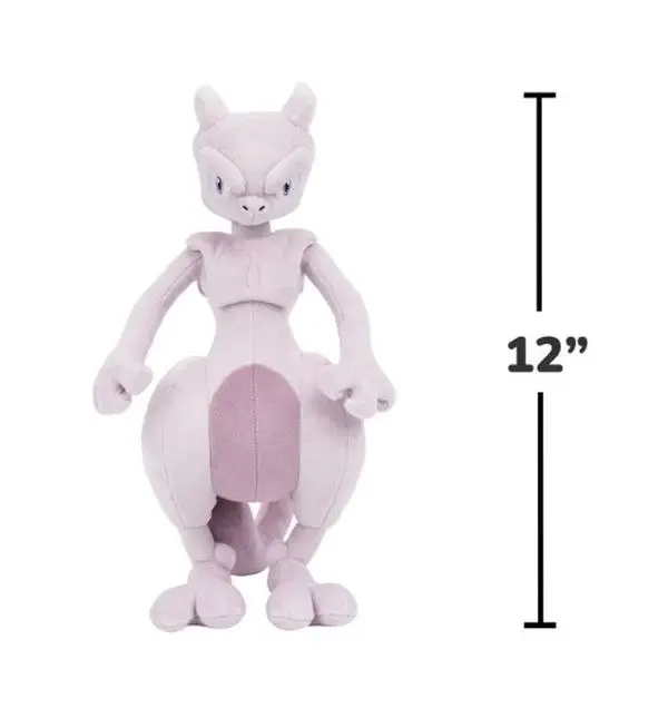 Pokemon Mewtwo Plush - 12-Inch Soft Plush with Authentic Details