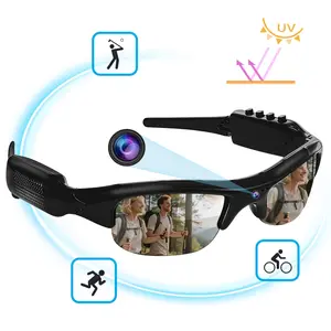 Smart Glasses With Camera Sunglasses Sports Action Smart Glasses Cam 1080P Video Camera Glasses UV Protection for Outdoor Activities Fashion Design Wearable Tech Glasses Smart Glasses For Men