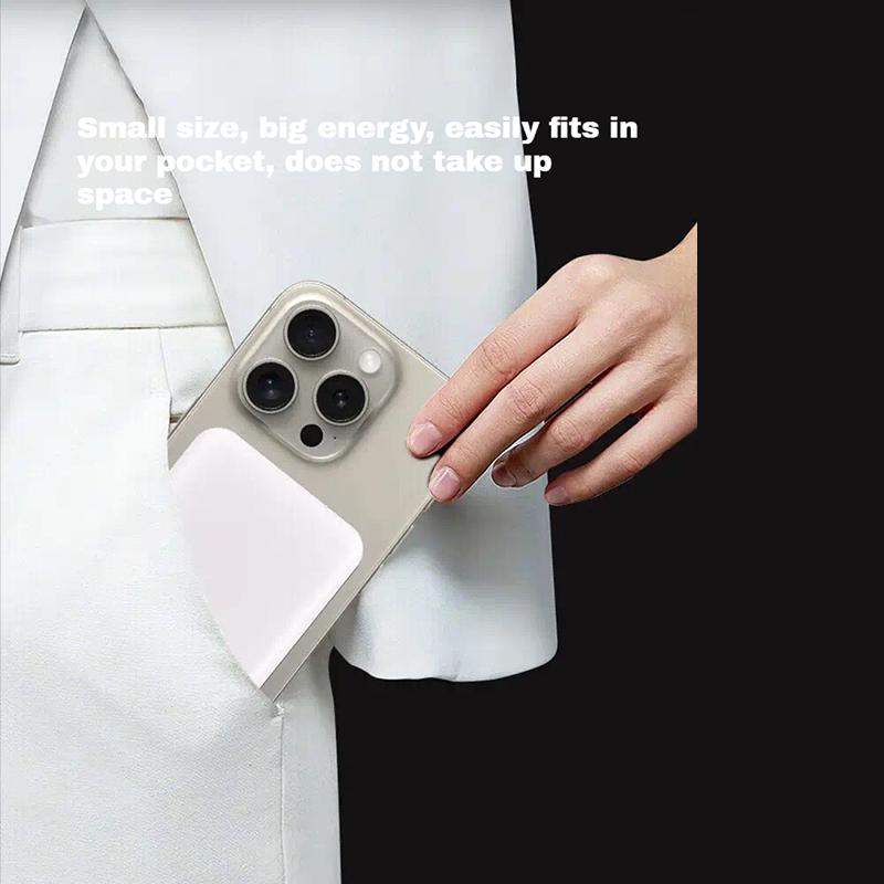 10000mAh Magnetic Power Bank, Wireless Portable Charger, Fast Charging for MagSafe Battery Pack for iPhone 16/15/14/13/12/Plus/Pro Max, Compact Device