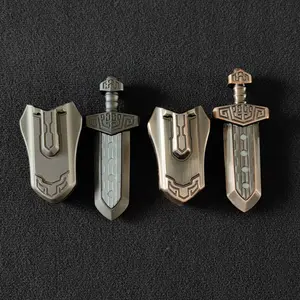 Edc Magnetic Push Stress Relief Toy Sword Style, Adult Collectible Display Piece, Portable Fidget Finger Toy, Anxiety Reliever, Fidget Slider